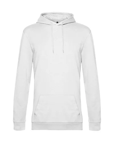 Felpa con cappuccio unisex B&C French Terry 280g White