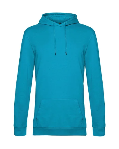 Felpa con cappuccio unisex B&C French Terry 280g Hawaiian Blue