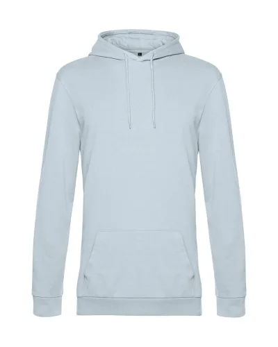 Felpa con cappuccio unisex B&C French Terry 280g Pure Sky