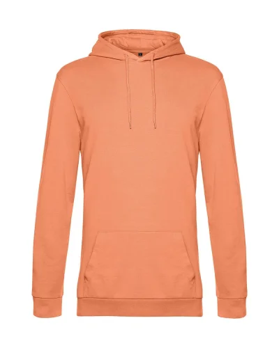 Felpa con cappuccio unisex B&C French Terry 280g Melon Orange