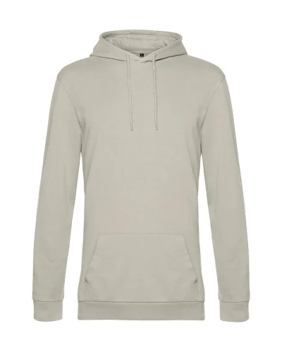 Felpa con cappuccio unisex B&C French Terry 280g Grey Fog