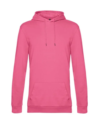 Felpa con cappuccio unisex B&C French Terry 280g Pink Fizz