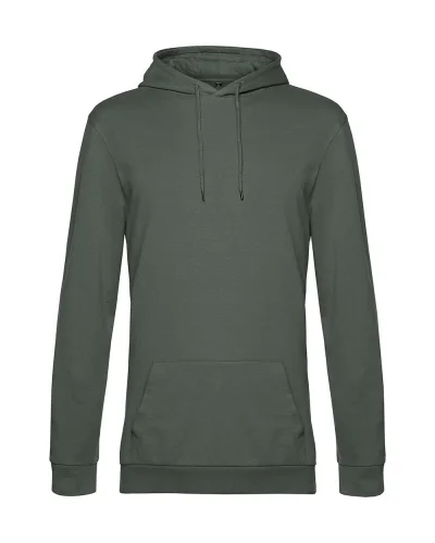 Felpa con cappuccio unisex B&C French Terry 280g millennial khaki