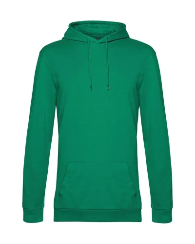Felpa con cappuccio unisex B&C French Terry 280g Kelly Green