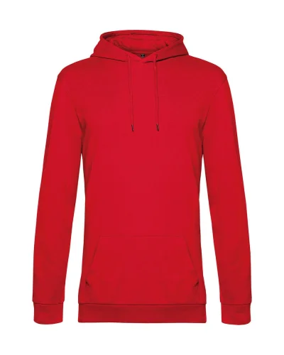 Felpa con cappuccio unisex B&C French Terry 280g Red