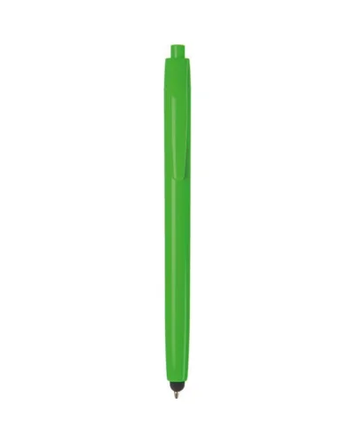 Penna a sfera touch screen in plastica, refill nero Verde Acido