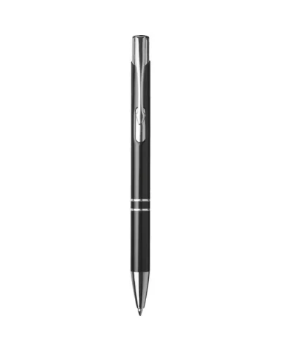 Penna a sfera in alluminio, refill nero, design elegante Nero
