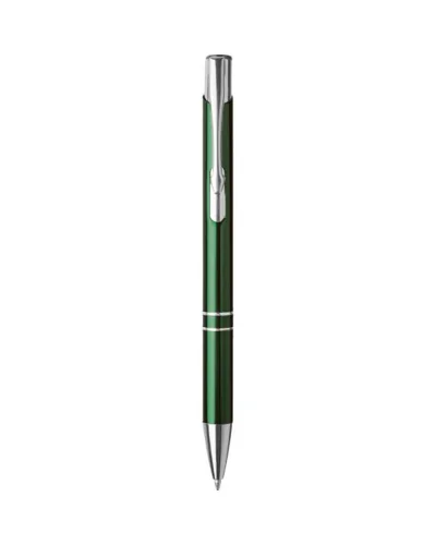 Penna a sfera in alluminio, refill nero, design elegante Verde