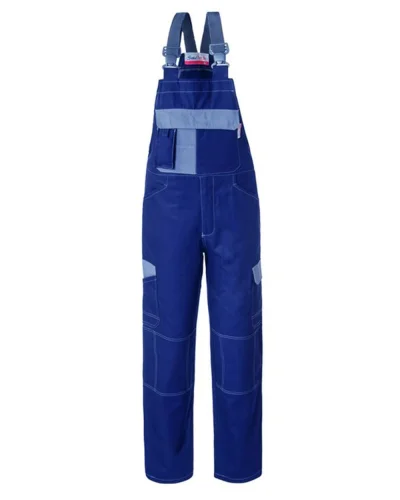 Pettorina da lavoro SerioTech, 100% cotone, 1ª categoria CE Blu / Grigio