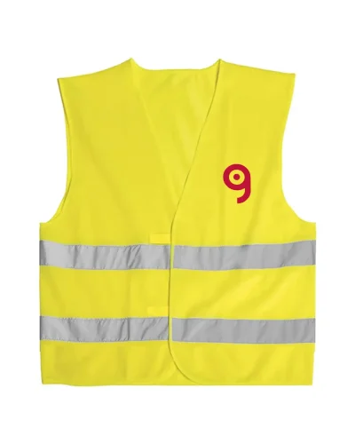 Gilet alta visibilità rifrangente in poliestere