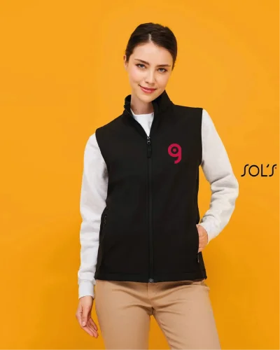 BW Women Softshell da donna, 2 tasche zip, poliestere elasticizza