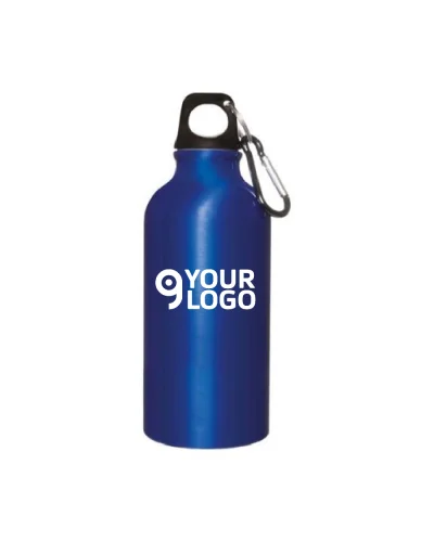 Borraccia Alluminio 400 ml con Moschettone Leggera