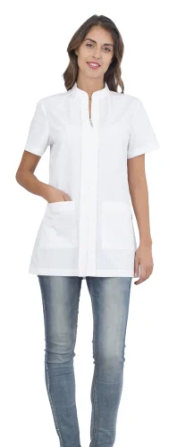 Casacca Alix Donna, 96% Cotone a Manica Corta