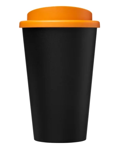 Americano Eco bicchiere 350 ml nero in PP riciclato con coperchio