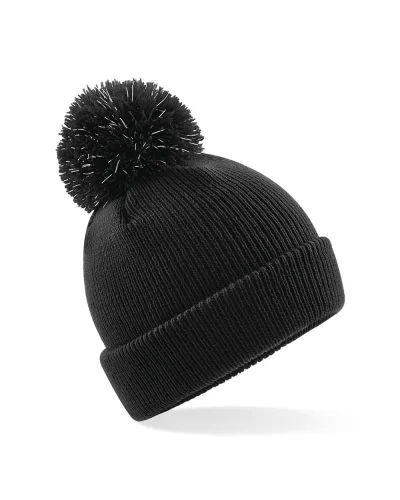 Berretto Junior Reflective Bobble Kids Acrilico Riflettente Black