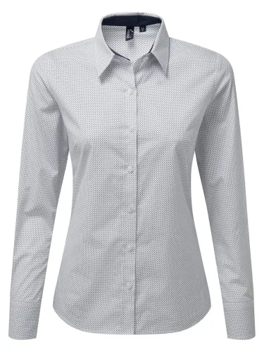 Camicia da donna denim cotone 100% classic fit Pindot