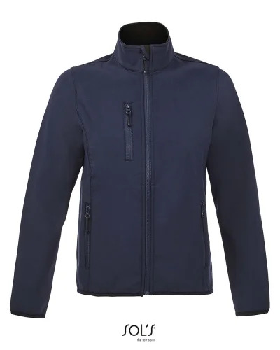 Giacca softshell uomo Radian Men impermeabile full zip nera Blu Abisso