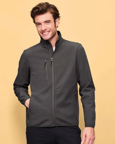 Giacca softshell uomo Radian Men impermeabile full zip nera