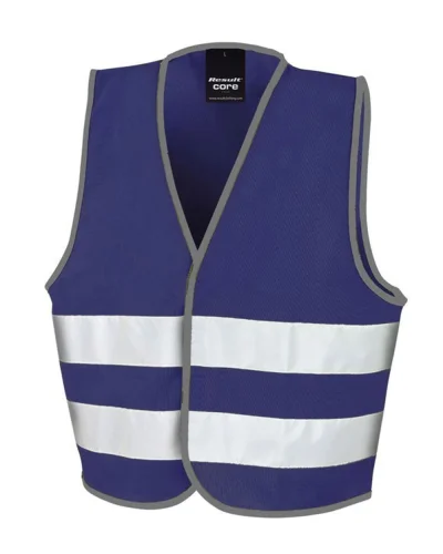 Gilet Alta Visibilità Bambino con Strisce 50mm, Poliestere