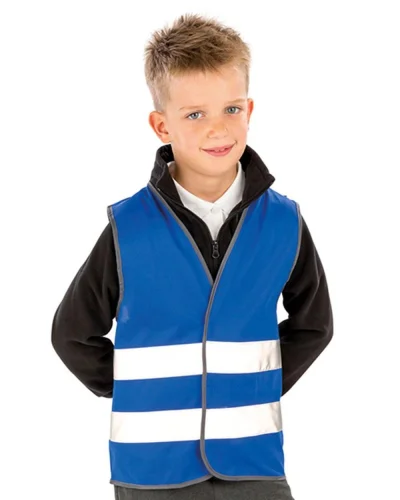Gilet Alta Visibilità Bambino con Strisce 50mm, Poliestere