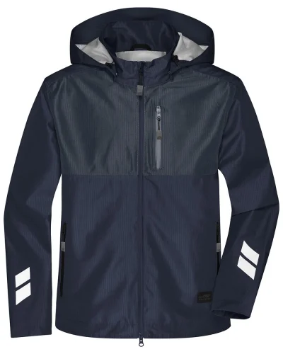 Giacca da lavoro  nera, antivento, impermeabile e traspirante Navy/carbon