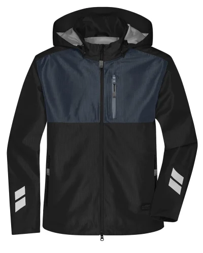 Giacca da lavoro  nera, antivento, impermeabile e traspirante Black / Carbon