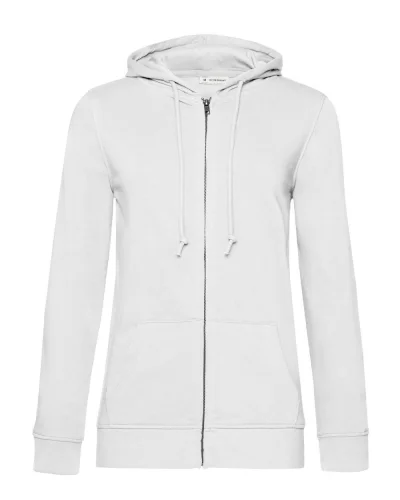 Inspire Felpa Donna con Zip, Cappuccio, 280g/m² White