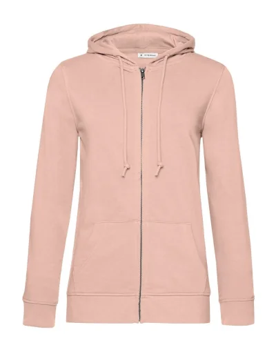 Inspire Felpa Donna con Zip, Cappuccio, 280g/m² Soft Rose