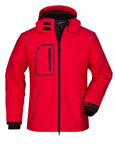 Aqua S Giacca Softshell Uomo Invernale Regular 100% Poliestere Red