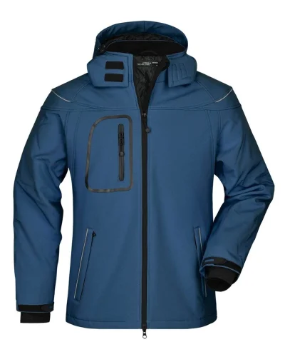 Aqua S Giacca Softshell Uomo Invernale Regular 100% Poliestere Navy