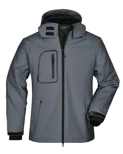Aqua S Giacca Softshell Uomo Invernale Regular 100% Poliestere Carbon