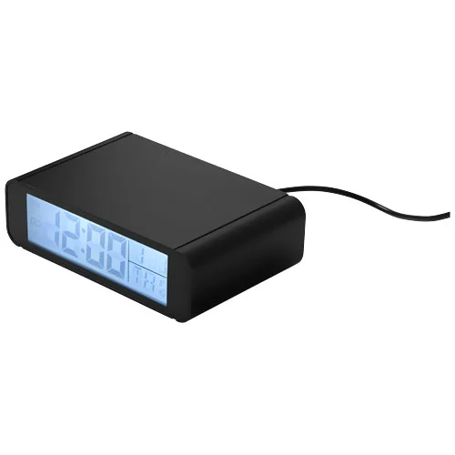 Orologio Seconds Nero con Sveglia e Ricarica Wireless 1A Nero