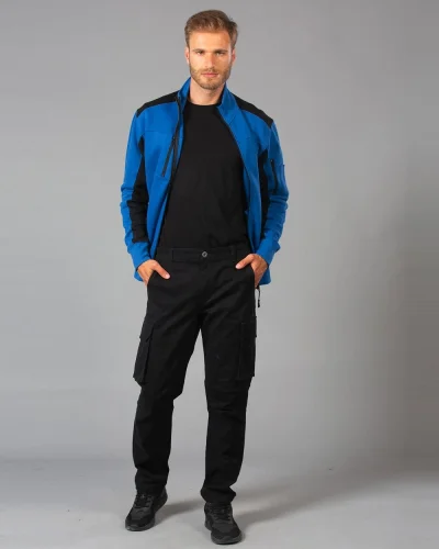 Pantalone multitasche Spalato cotone elasticizzato