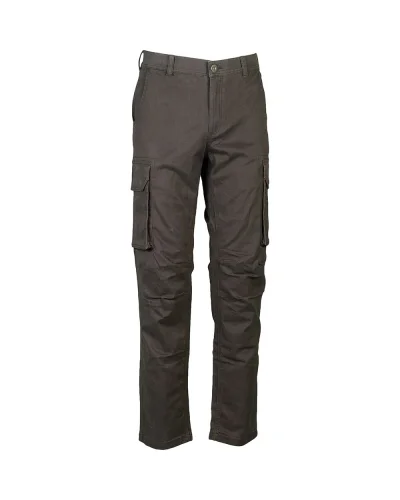 Pantalone multitasche Spalato cotone elasticizzato Dark grey
