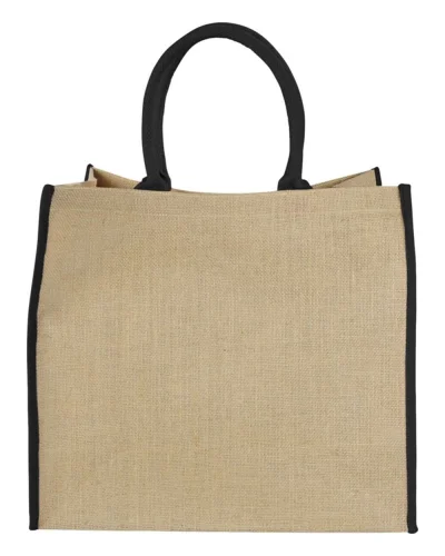 Borsa Shopper Juta e Cotone 18L Resistente 40x35x20cm Naturale