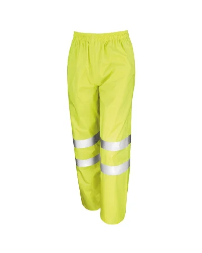 Set Antipioggia Alta Visibilità Impermeabile Uomo  Giallo
