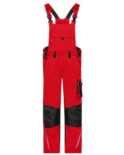 BIP Workwear Pants elasticizzati con rinforzi Cordura Red/Black
