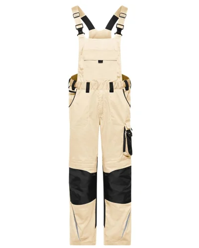 BIP Workwear Pants elasticizzati con rinforzi Cordura Stone/Black