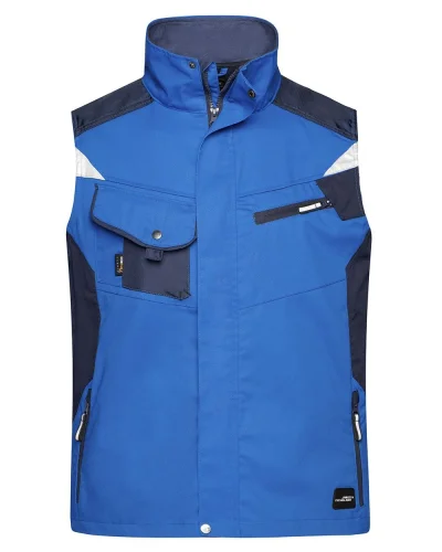Gilet da Lavoro Strong Workwear, Regular Fit, Rinforzato Royal/Navy