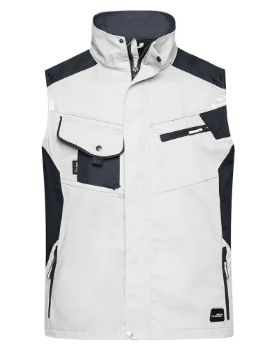 Gilet da Lavoro Strong Workwear, Regular Fit, Rinforzato White/Carbon