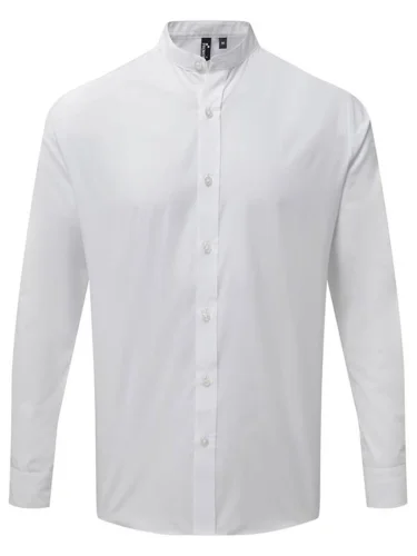Camicia Unisex Body Fit colletto coreano White