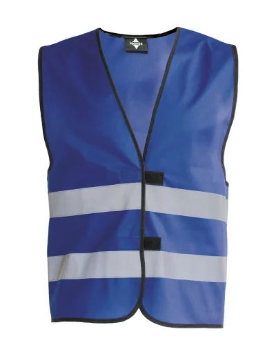 Gilet alta visibilità per bambini , regolabile, poliestere Blue