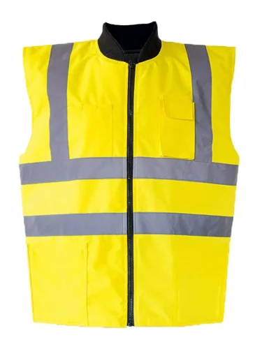 Giacca Bodywarmer alta visibilità 300g, poliestere EN ISO 20471