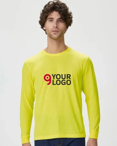T-shirt manica lunga Classic Fit Uomo 100% Cotone Evolution LS