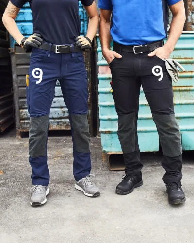Workwear Pantaloni Stretch Uomo CORDURA, Resistenti, Slim Fit