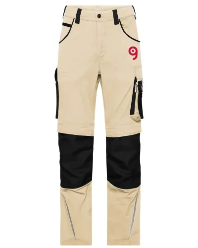 Pantaloni da lavoro James & Nicholson stretch rinforzati Cordura