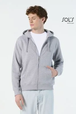 Felpa Spike uomo full zip con cappuccio e tasche