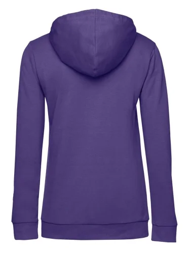 Felpa Donna Hoodie CottonFit 280g, Cappuccio, Tasche, Body Fit
