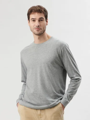 T-shirt manica lunga Classic Fit Uomo 100% Cotone Evolution LS