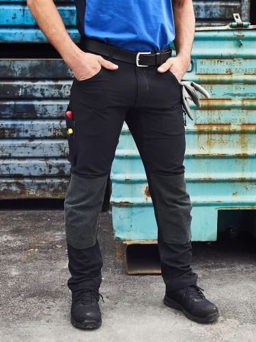 Workwear Pantaloni Stretch Uomo CORDURA, Resistenti, Slim Fit